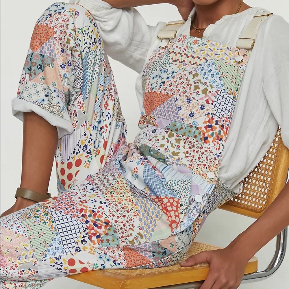 ISO: Carleen Floral Patchwork Overalls